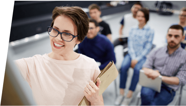 People in classroom